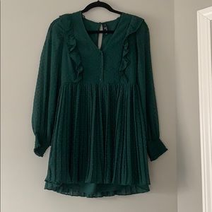 Dark green Zara long sleeve romper